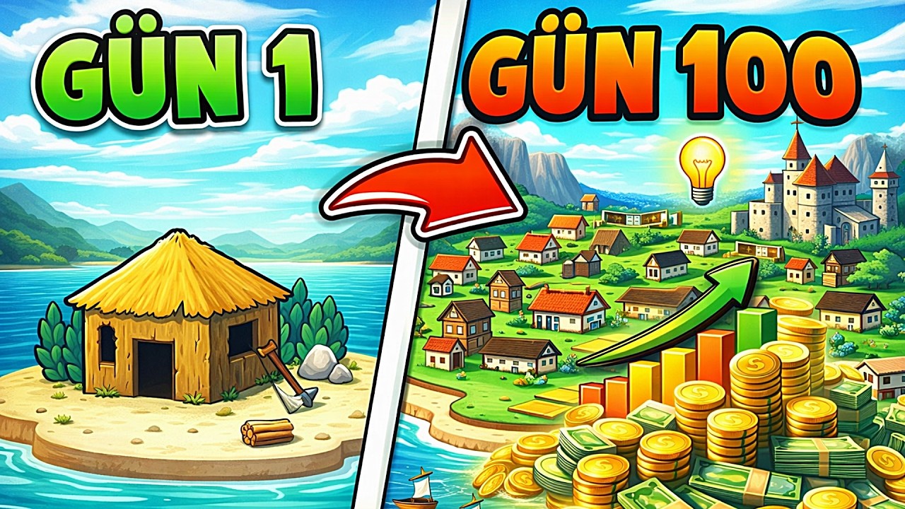 I BUILT A CIVILIZATION FROM SCRATCH ON A DESERT ISLAND / Combolands Turkish Gameplay 2026