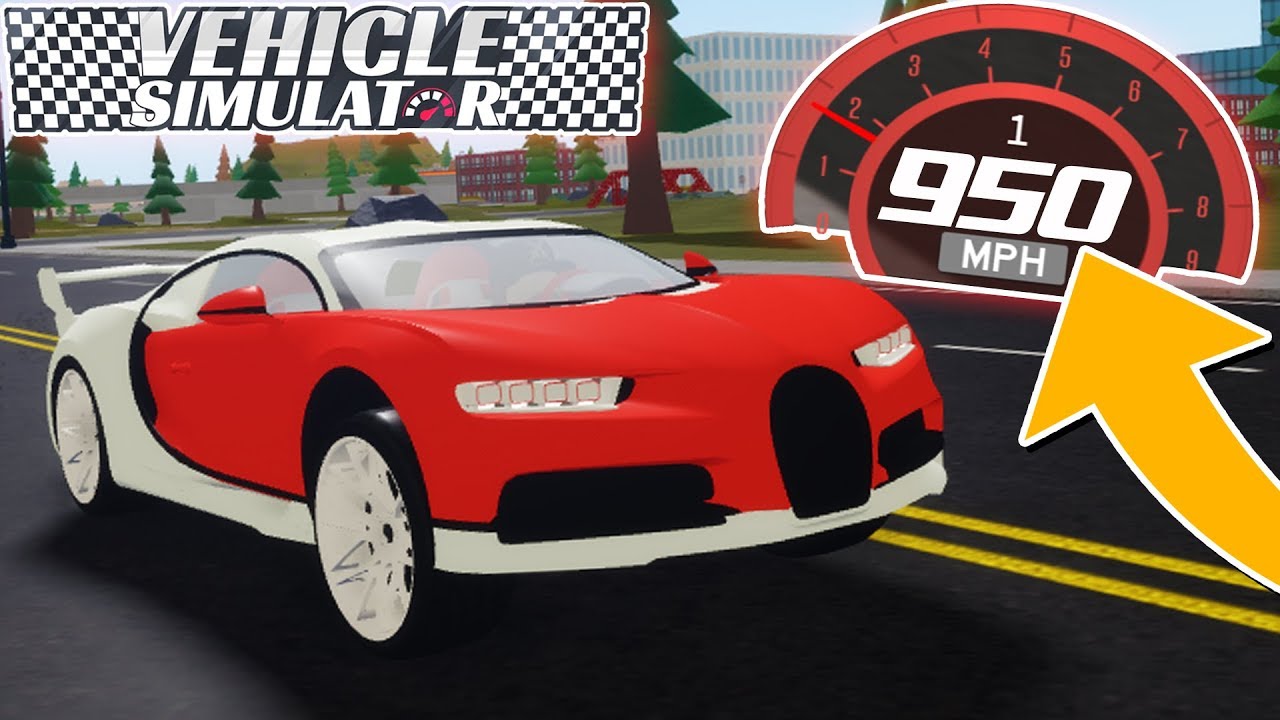 THE NEW BUGATTI CHIRON IS SUPER FAST! in VEHICLE SIMULATOR UPDATE! (Roblox)