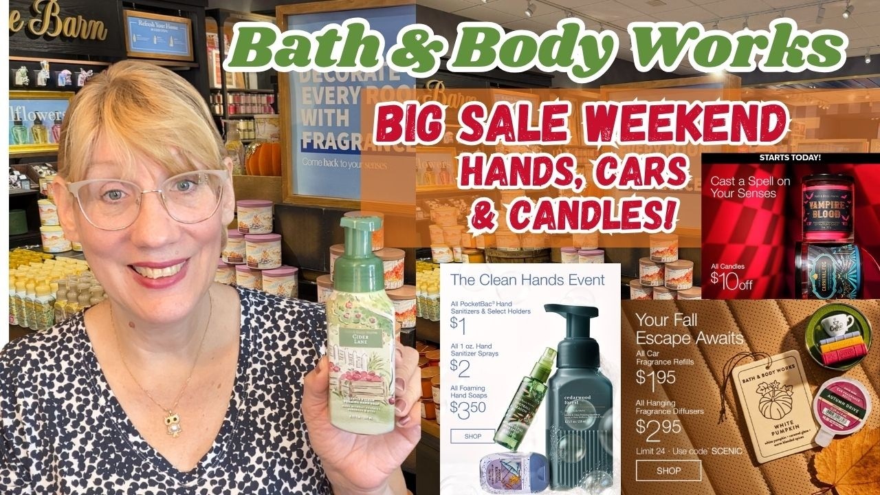 Большая распродажа выходного дня в Bath & Body Works &mdash; для рук, авто и дома!
