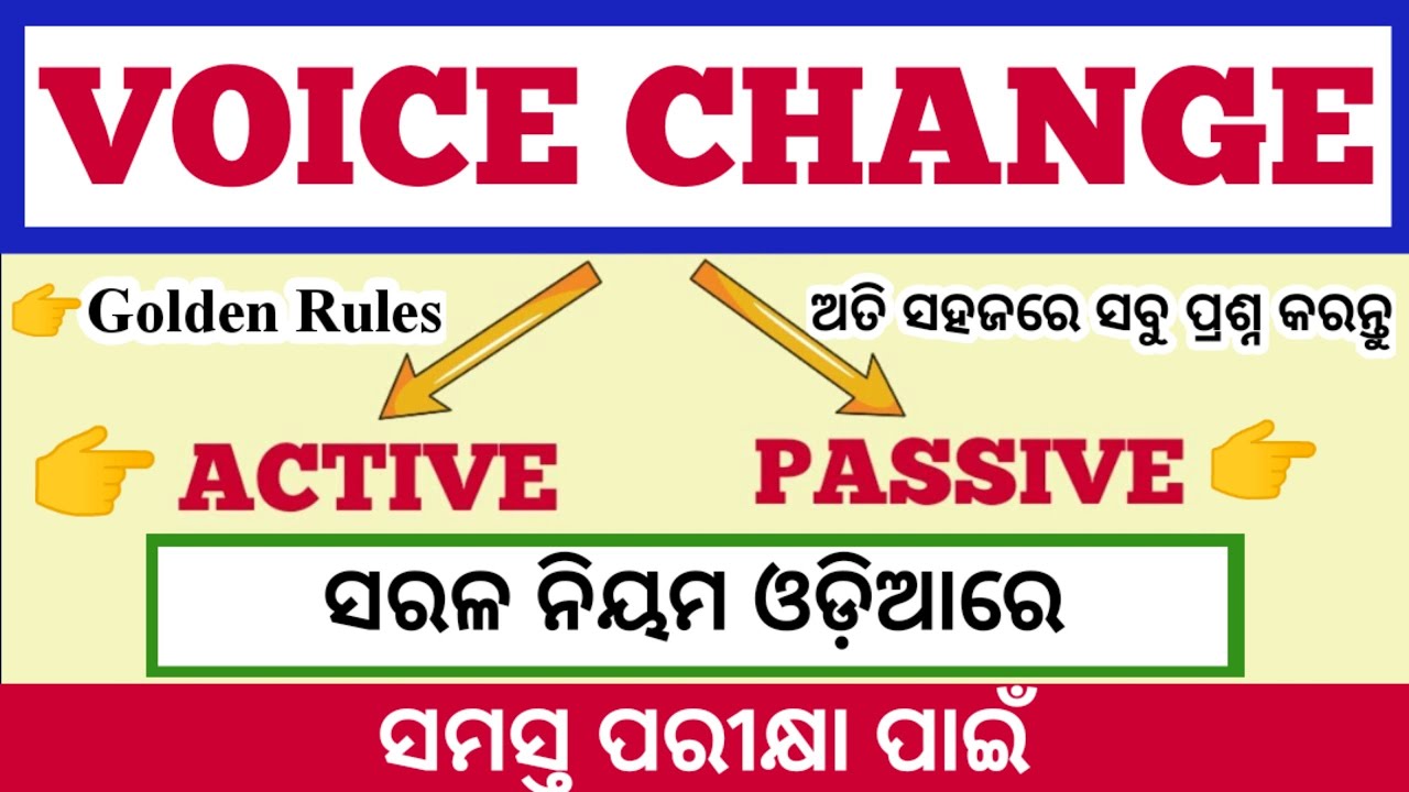 VOICE (ACTIVE & PASSIVE VOICE) ||TRICKS TO SOLVE||OAVS ENGLISH GRAMMAR