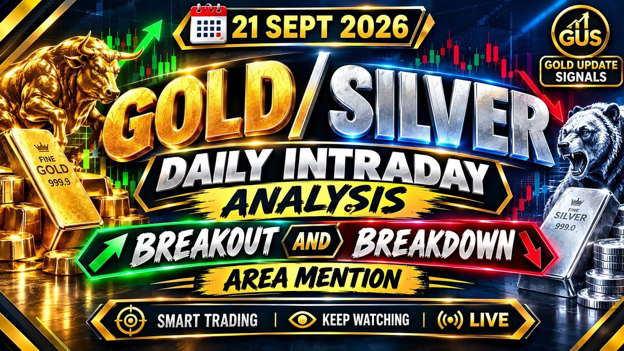 GOLD / SILVER DAILY INTRADAY ANALYSIS BREAKOUT & BREAKDOWN AREAS | 21 SEPT 2026 | TODAY&rsquo;S KEY LEVELS