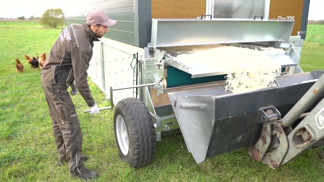 Hühnermobil, Mobiler Hühnerstall KROPPER - Reinigung