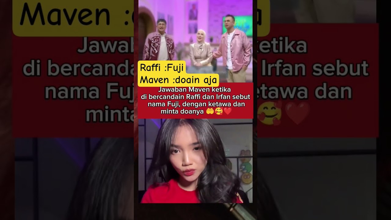 Raffi Ahmad sebut nama Fuji #fujian #fuji #verrelbramasta