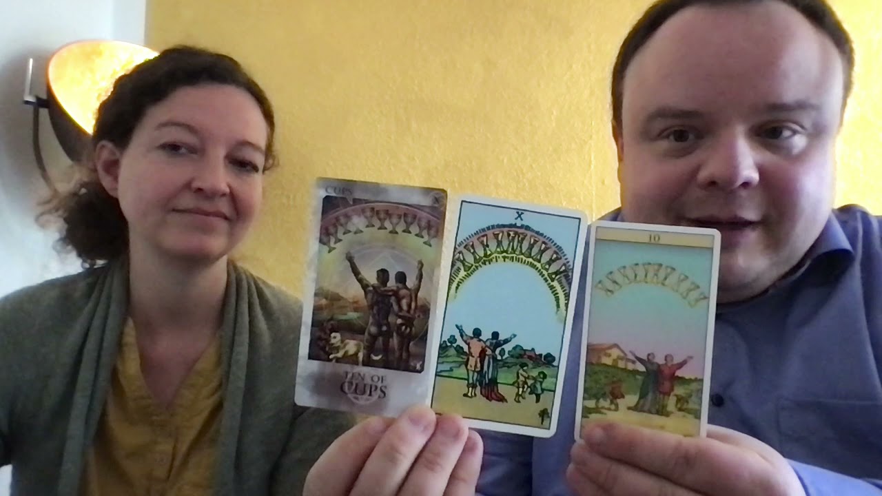 Tarot - Tageskarte - 10 der Kelche - Zehn des Wassers - Sattheit