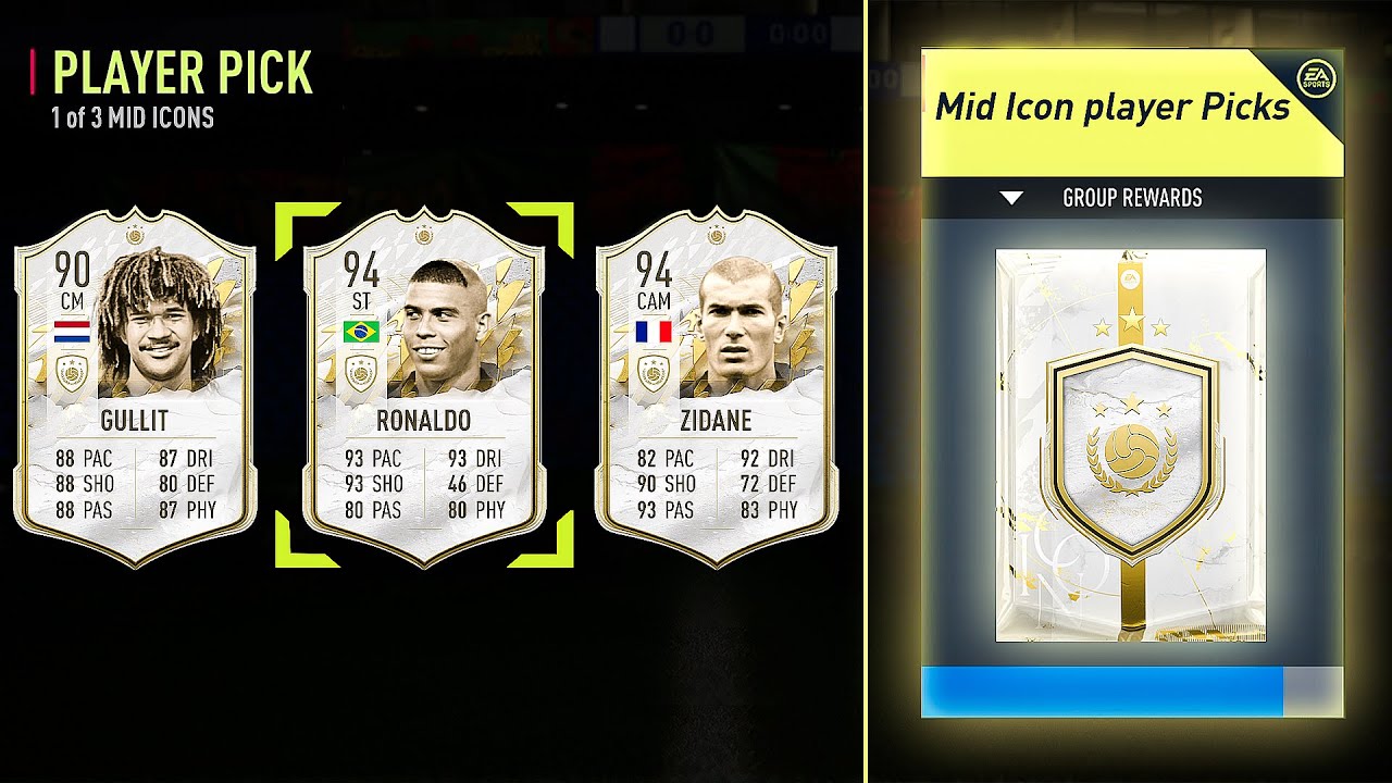 FIFA 22 10 x Guaranteed Mid Icon Player Pick Packs!