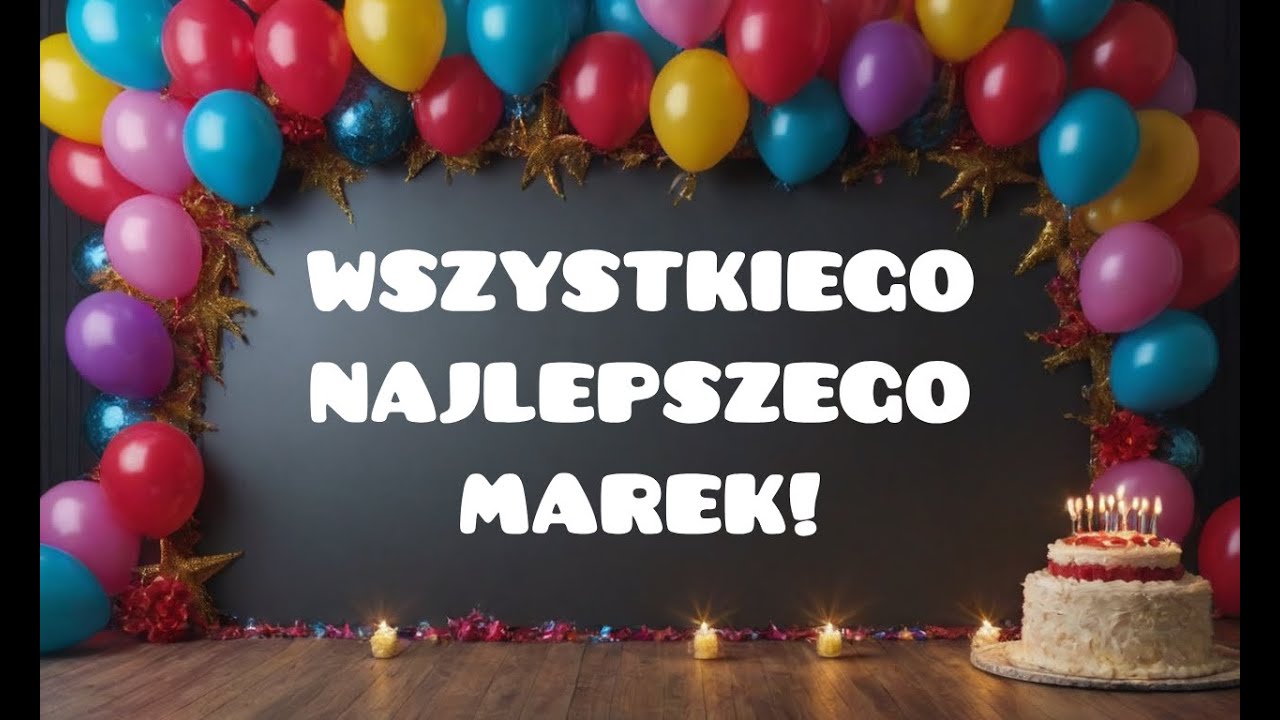 Piosenka urodzinowa dla Marka! Śmieszna imprezowa piosenka! Wszystkiego najlepszego Marek! 100 lat !