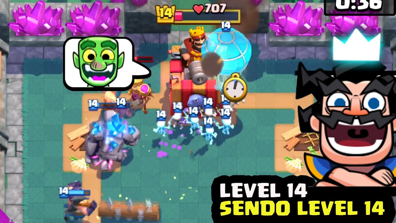 OS LEVEL 14 MAIS ENGRAÇADOS DO CLASH ROYALE - MOMENTOS ENGRAÇADOS