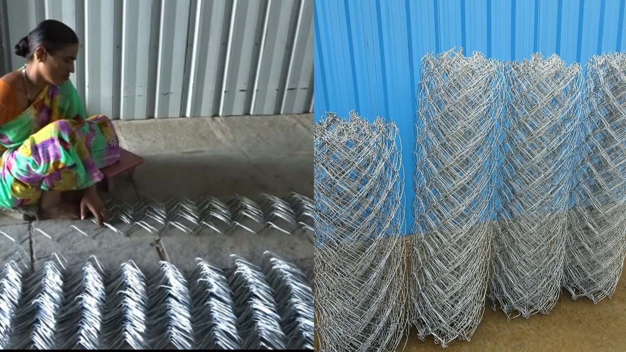 How to make A chain link fence handmade chain link fence