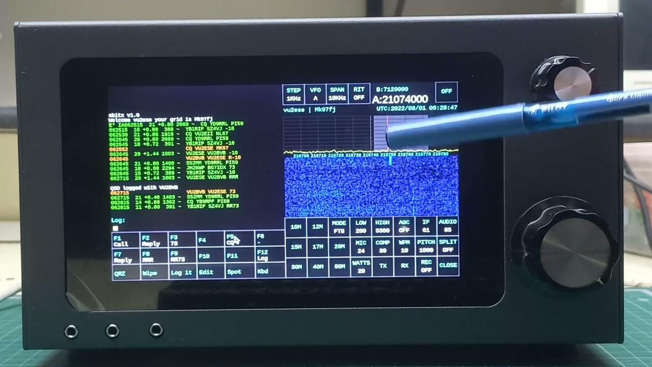 sBitx working  FT8 mode with logging