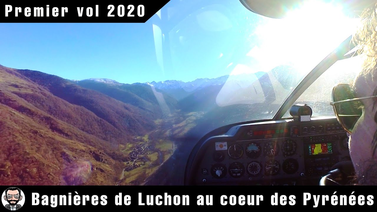 Bagnères de Luchon, Pyrénées en DR400 - 