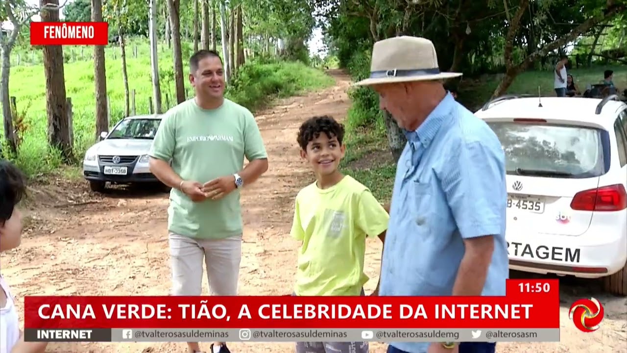Ademir encontra com Seu Tião, celebridade da internet