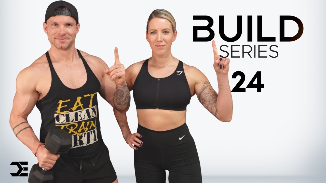 1 Hour FULL BODY WORKOUT with DUMBBELLS | 6 Week Build Series - Day 24