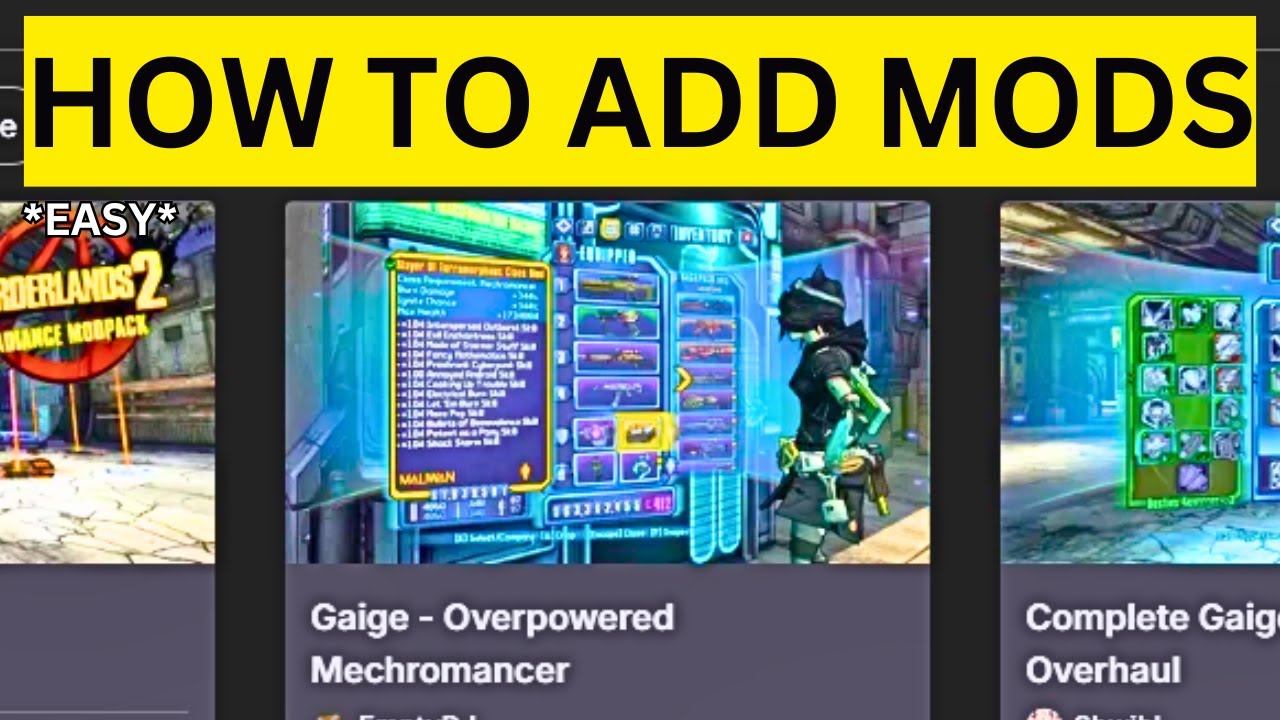 Как добавить моды в Borderlands 2 (ЛЕГКО)