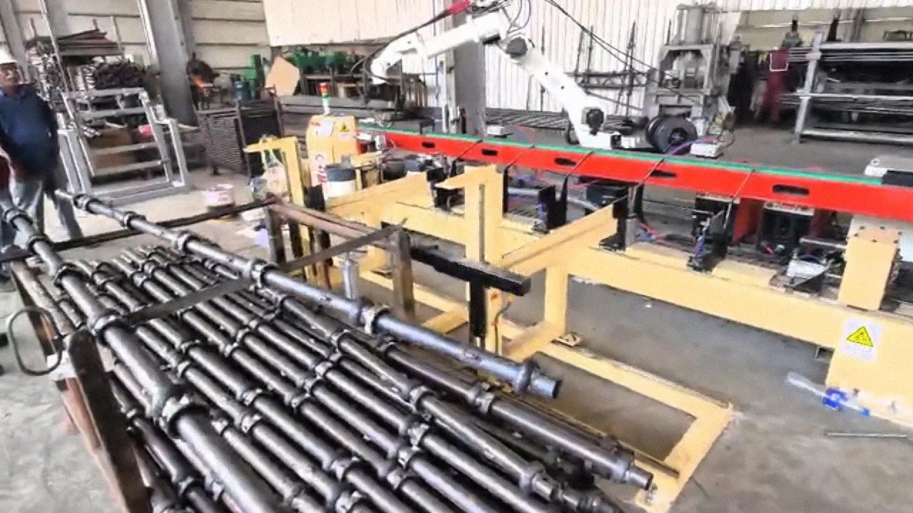 Automated Scaffolding Production Line #welder#welder #metalworking  #machinery #cncmachine #machine