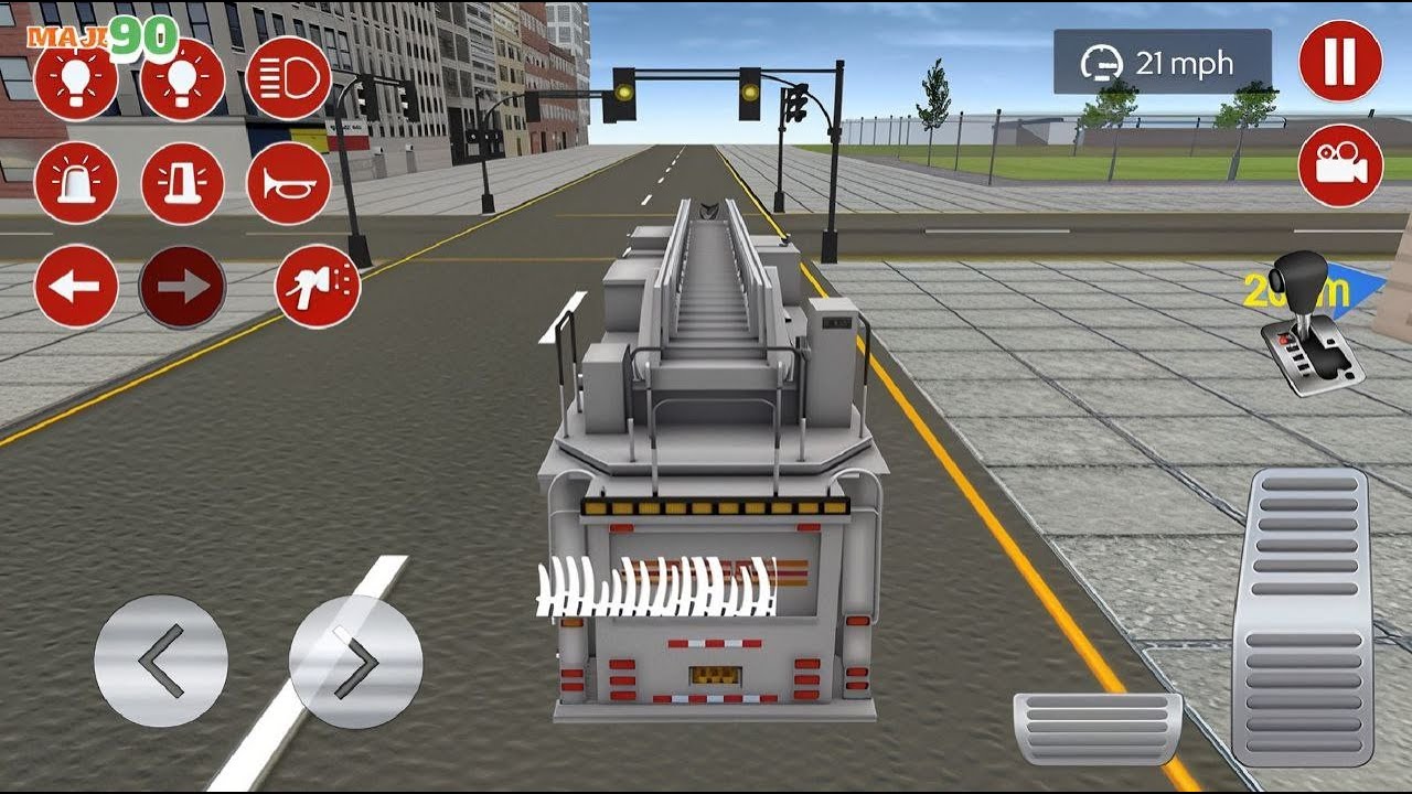 Fire Truck City Rescue Simulator - 911 US Emergency Fire Truck Driving 3D - Android Gameplay