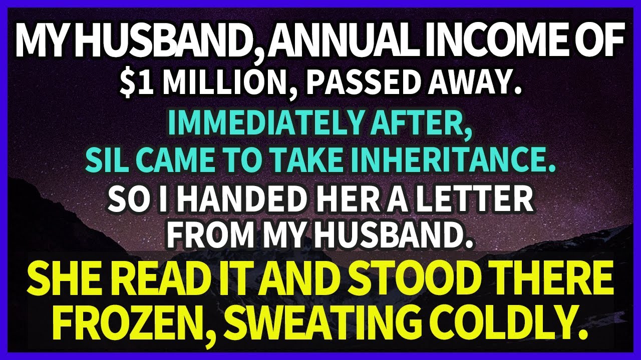 My husband, annual income of $1 mil. passed away, immediately after, SIL came for inheritance. But..