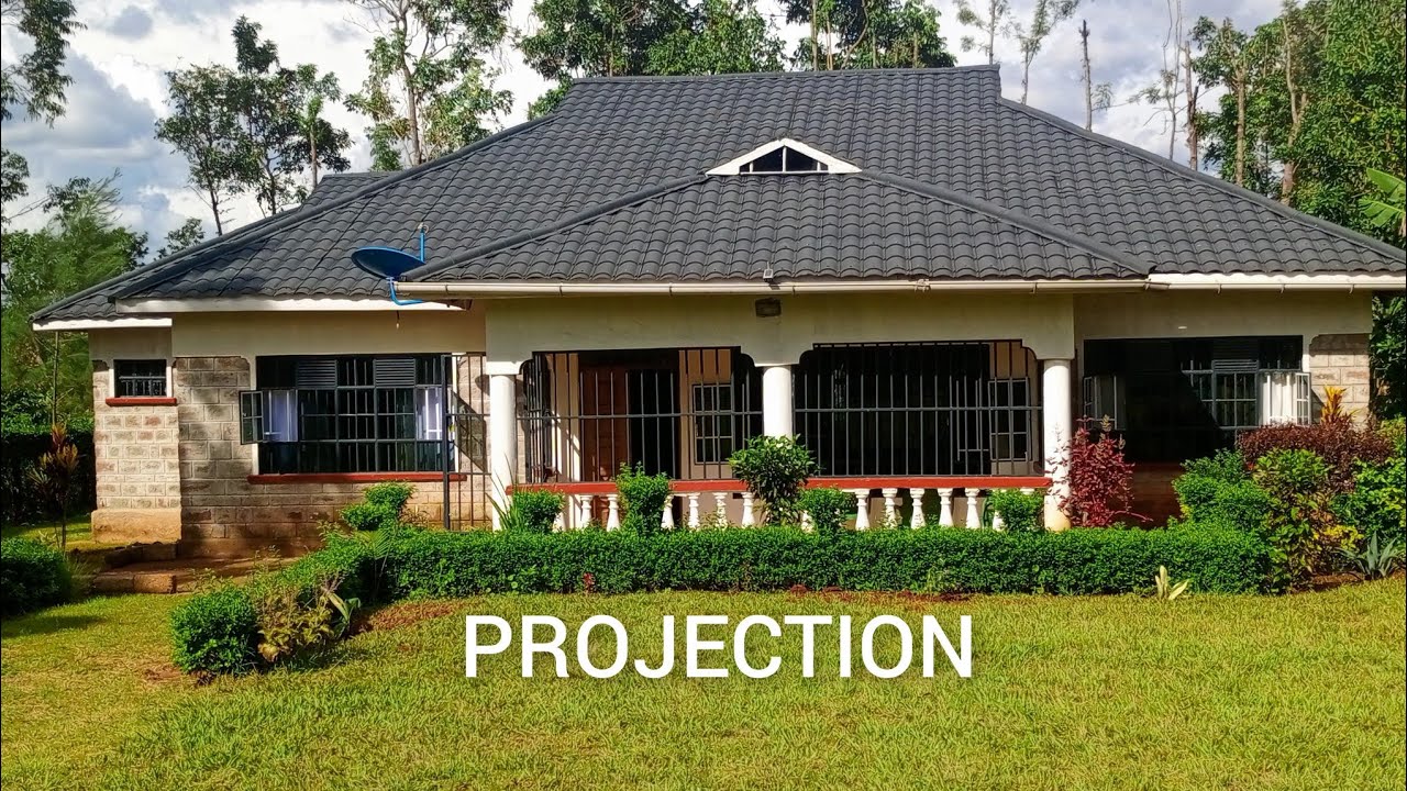 Projection in my home stead and 4 bedroom house in the village of kisa west Kakamega County