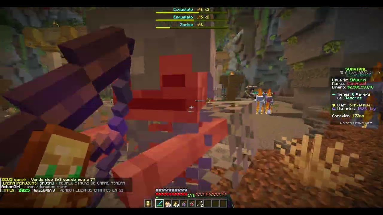 Minecraft | Probando las Dungeons del Servidor de Vegeta777