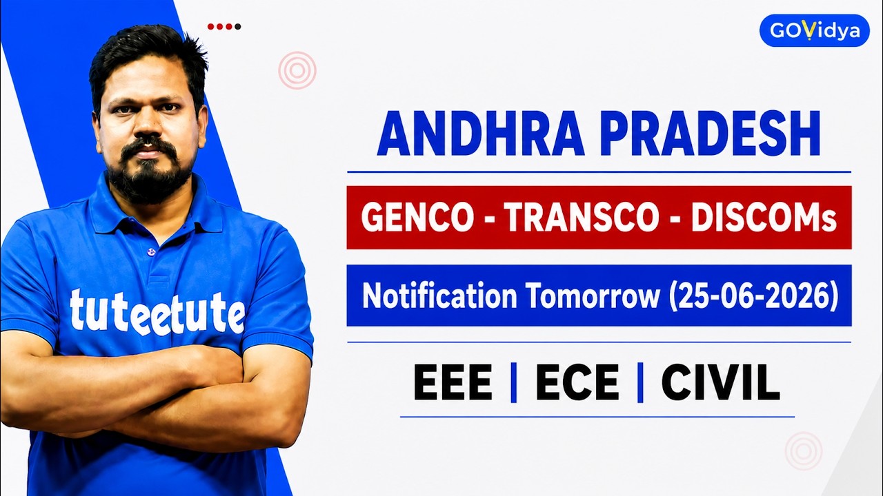 AP GENCO-TRANSCO-DISCOMs | Combined Notification Tomorrow (25-06-2026) | Syllabus & Pattern