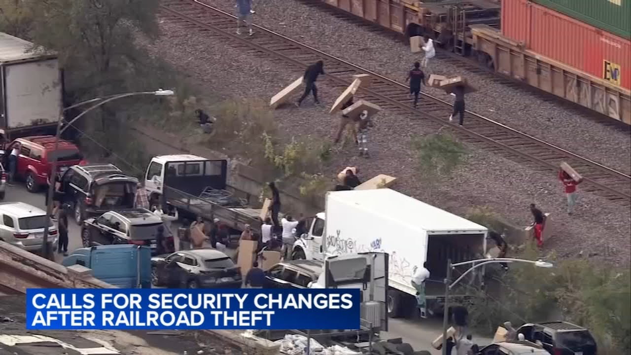 Stolen merchandise for sale online after thieves loot freight train on West Side, residents say
