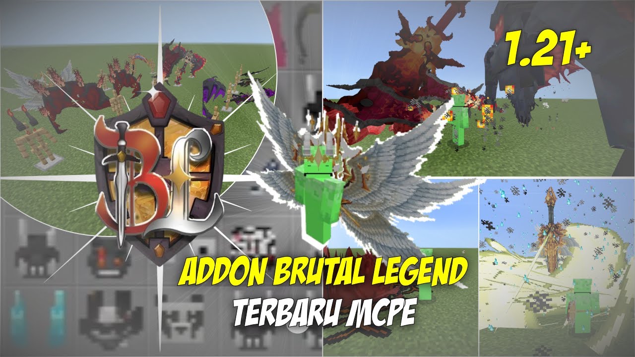 ini dia Addon Brutal Legend Terbaru DI MCPE 1.21+