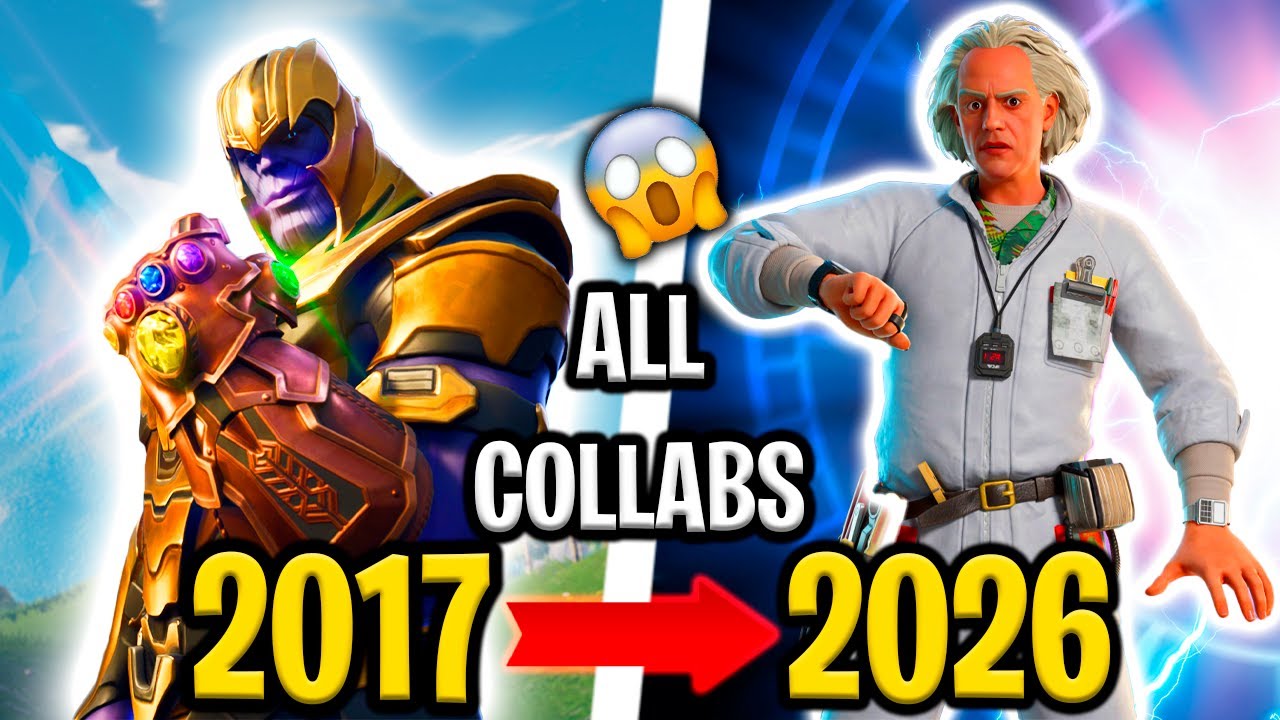 TODAS las colaboraciones de Fortnite (2017–2026) | Historia completa