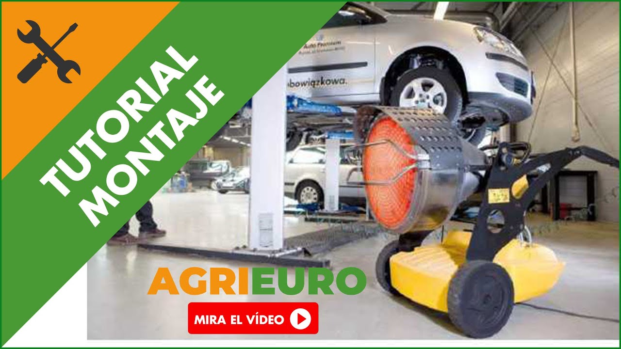 Montaje Generador de aire caliente a gasóleo directo de infrarrojos Master XL 91