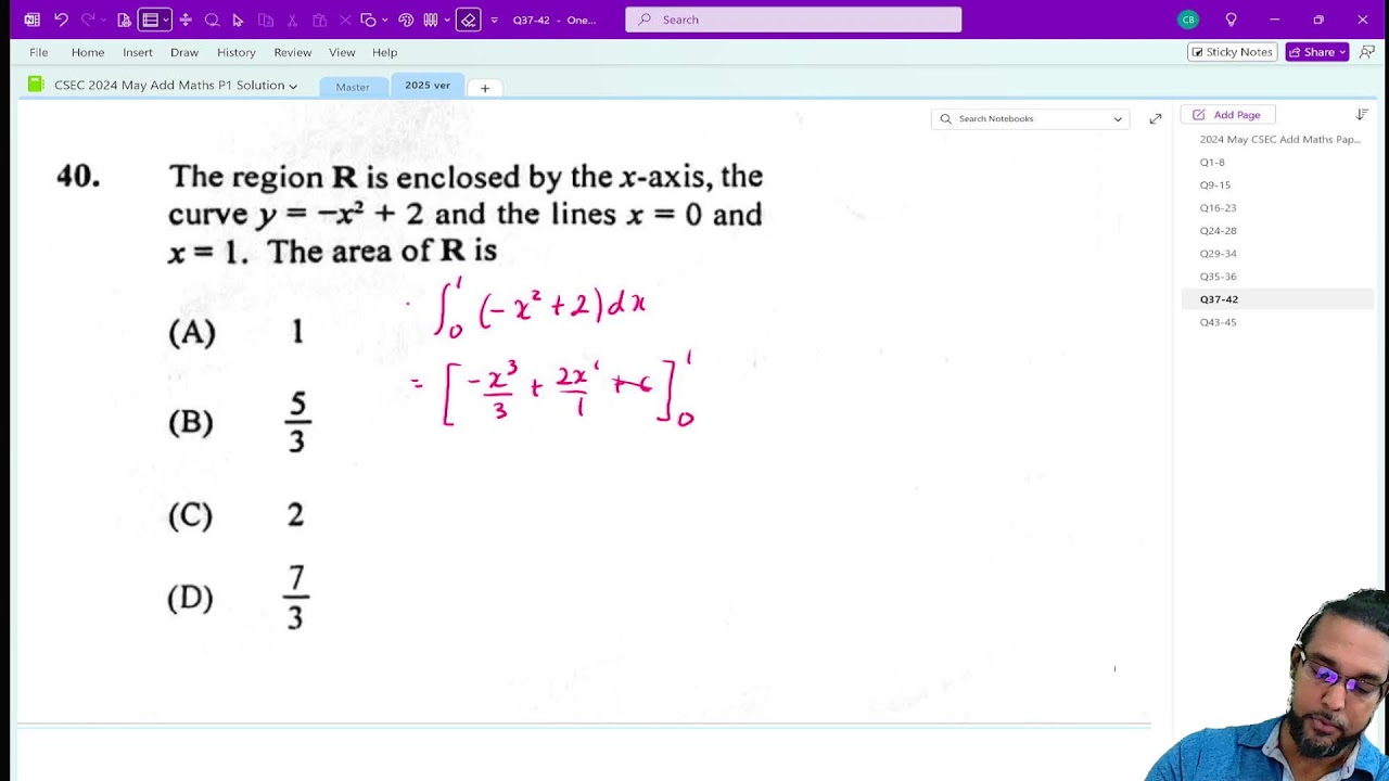 2025 06 02 - Add Maths F5 - 2024 May P1