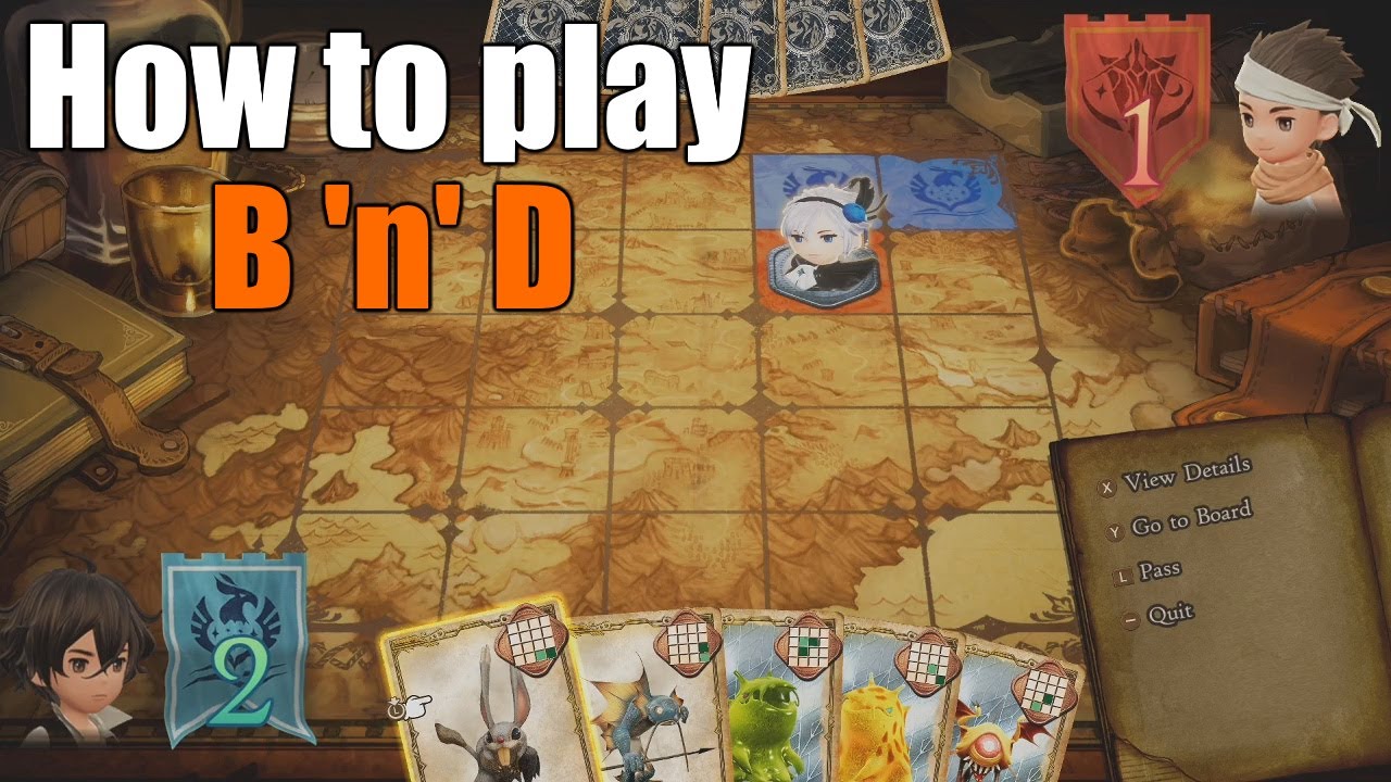 Bravely Default II [Guide] How to play the B 'n' D Card Game