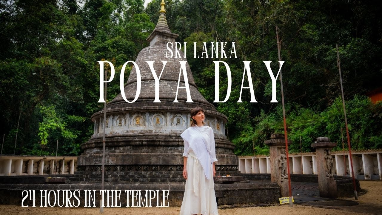 24 Hours in a Buddhist Temple Deep in Sri Lanka’s Jungle | Poya Day Experience | 4K