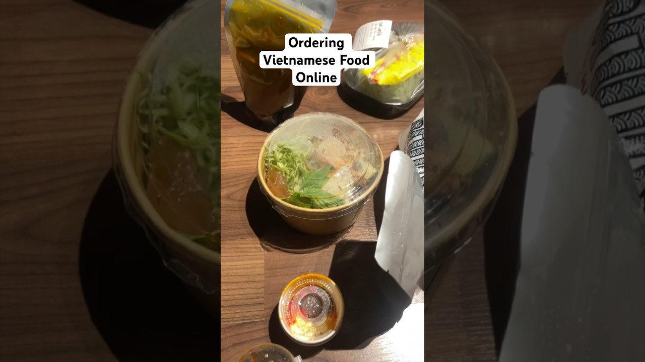 Vietnamese food ordered online #grabfood #vietnam #hochiminhcity