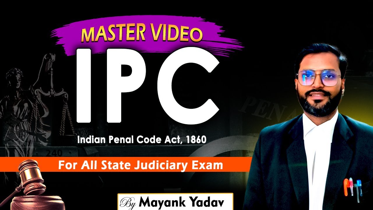 *MASTER VIDEO* - IPC - Indian Penal Code || TOP 1000 MCQ || UP APO || For All Judiciary Exams
