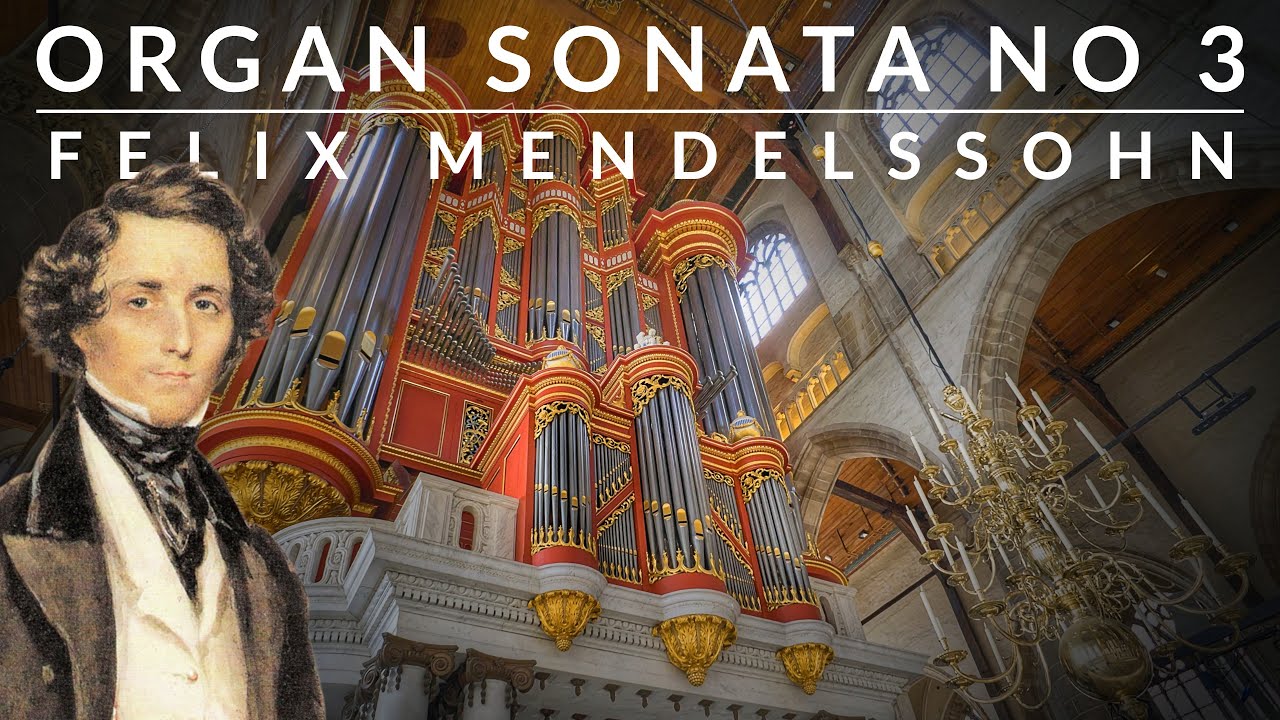 🎵 Mendelssohn - Organ Sonata No 3 in A Major | St Laurenskerk, Rotteradm