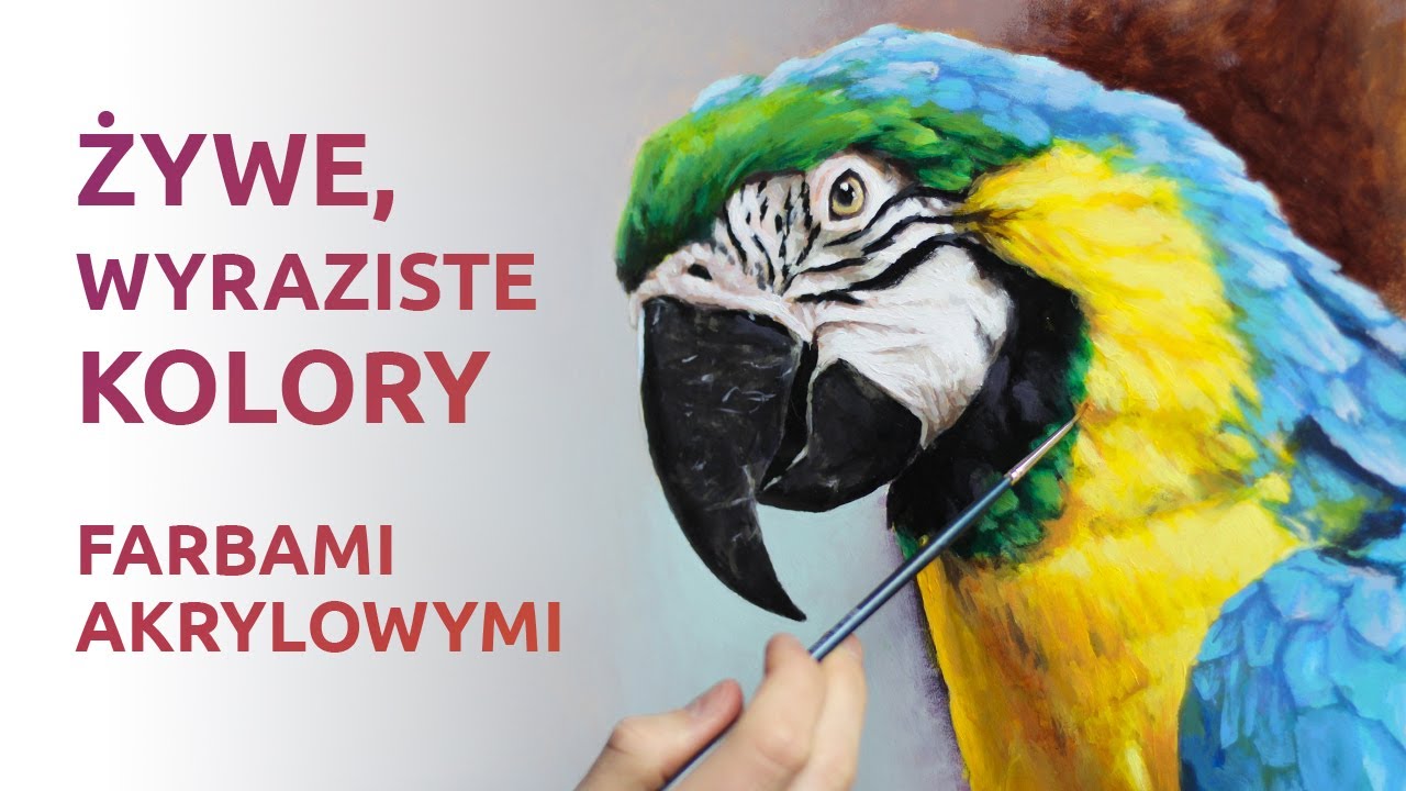 Jak uzyskać żywe i świetliste kolory farbami akrylowymi