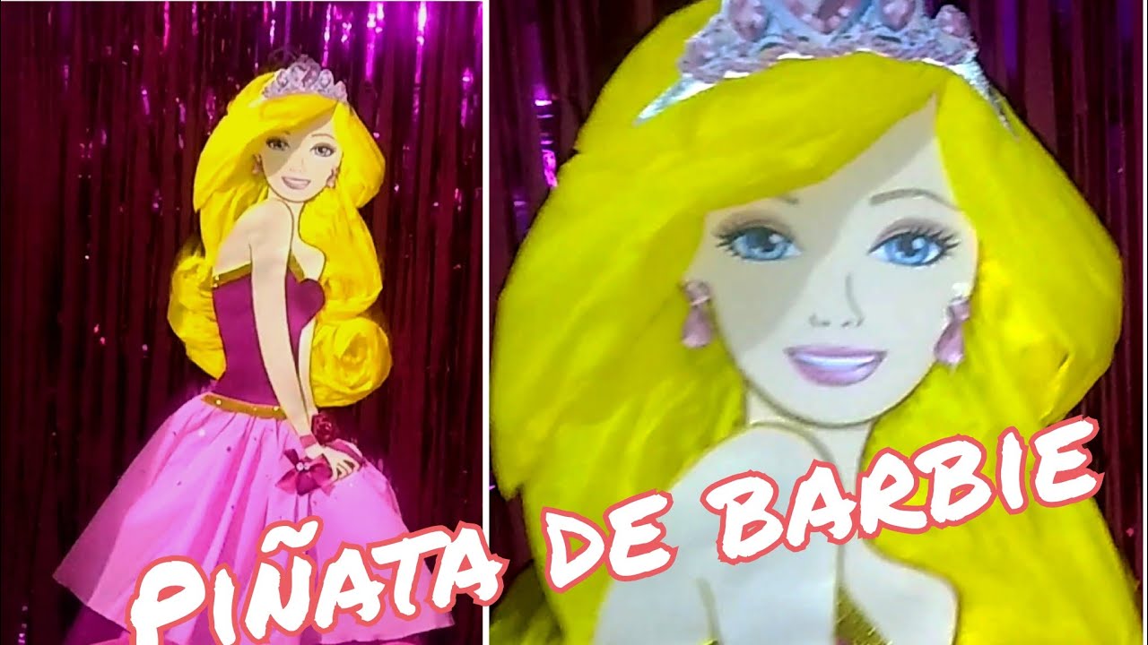 Cómo hacer piñata de Barbie