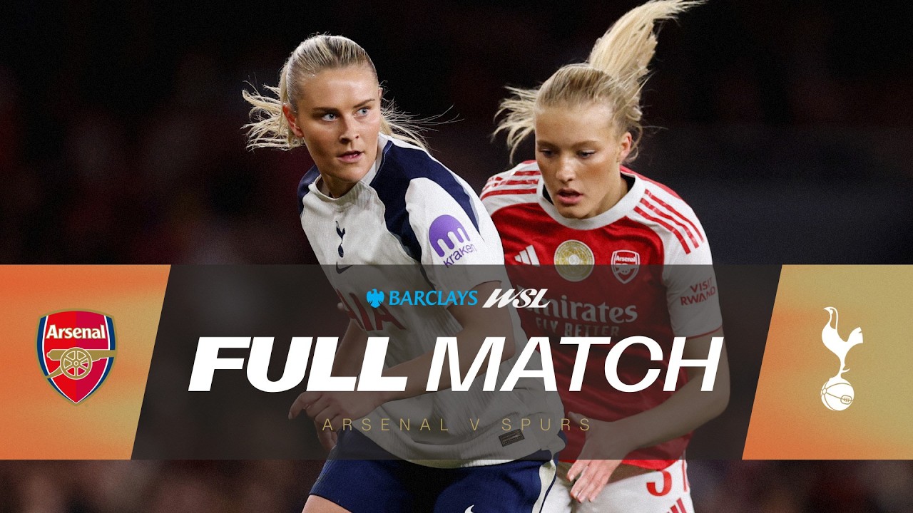 FULL MATCH: Arsenal v Tottenham Hotspur | Barclays WSL 25/26