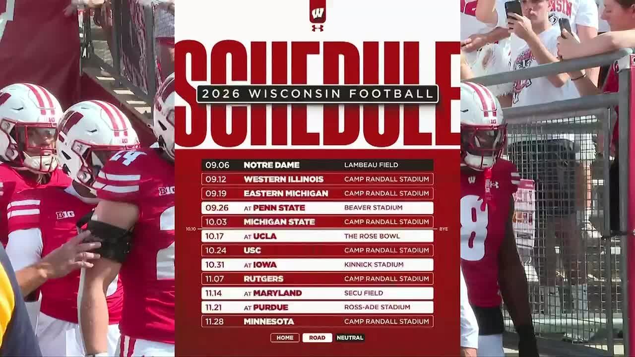 Big Ten Conference reveals Badger football schedule