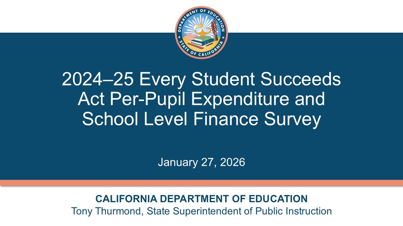 2024-25 ESSA-PPE and SLFS webinar – January 27, 2026