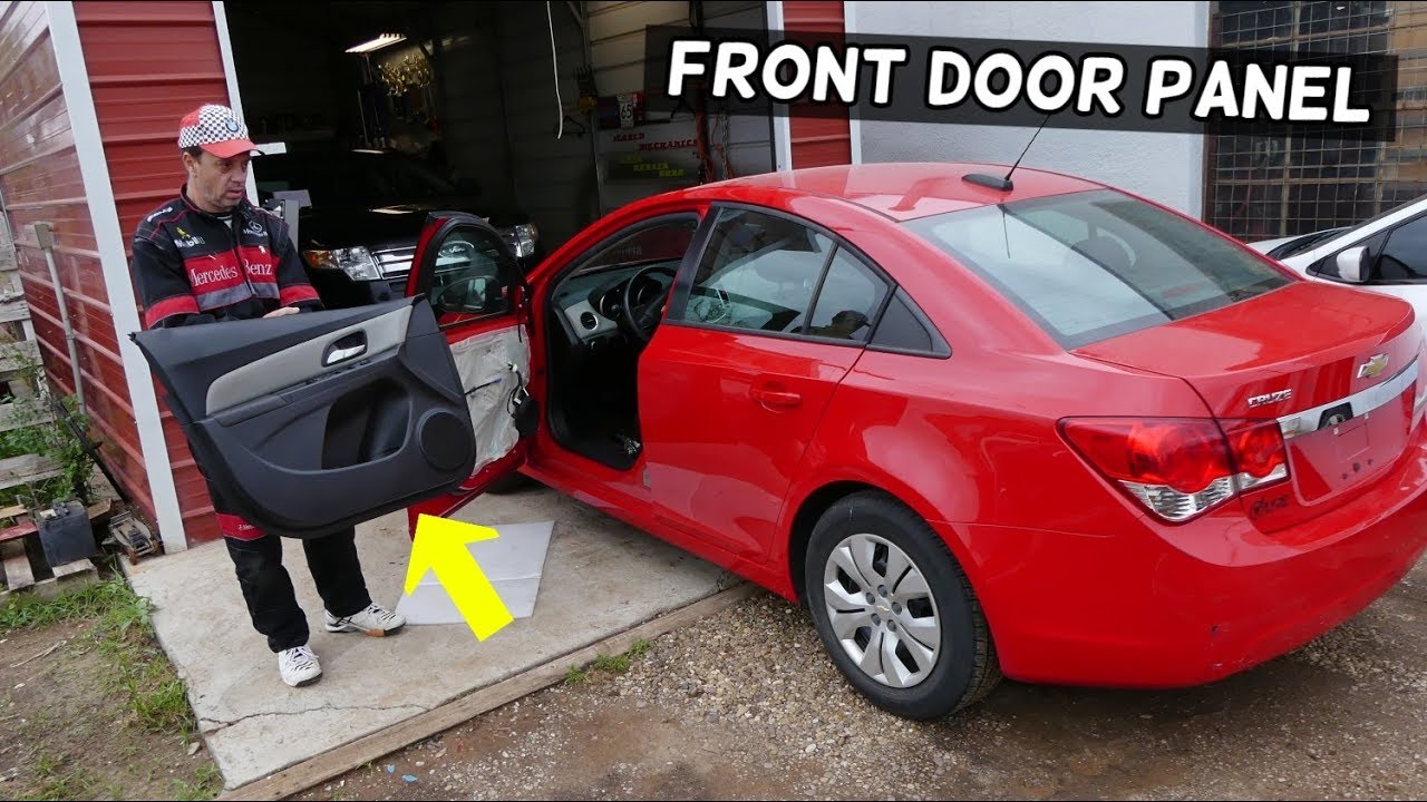 CHEVROLET CRUZE FRONT DOOR PANEL REMOVAL REPLACEMENT. FRONT DOOR PANEL CHEVY CRUZE