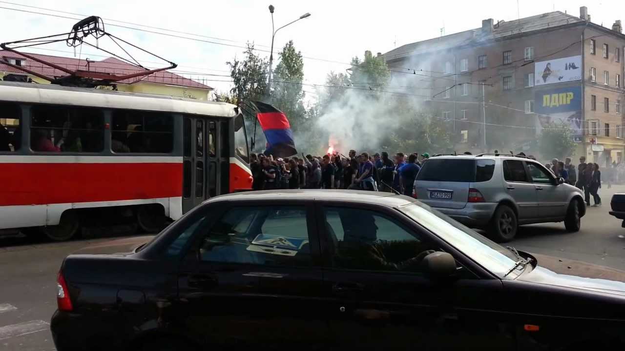 Проход болельщиков ЦСКА в Нижнем Новгороде
