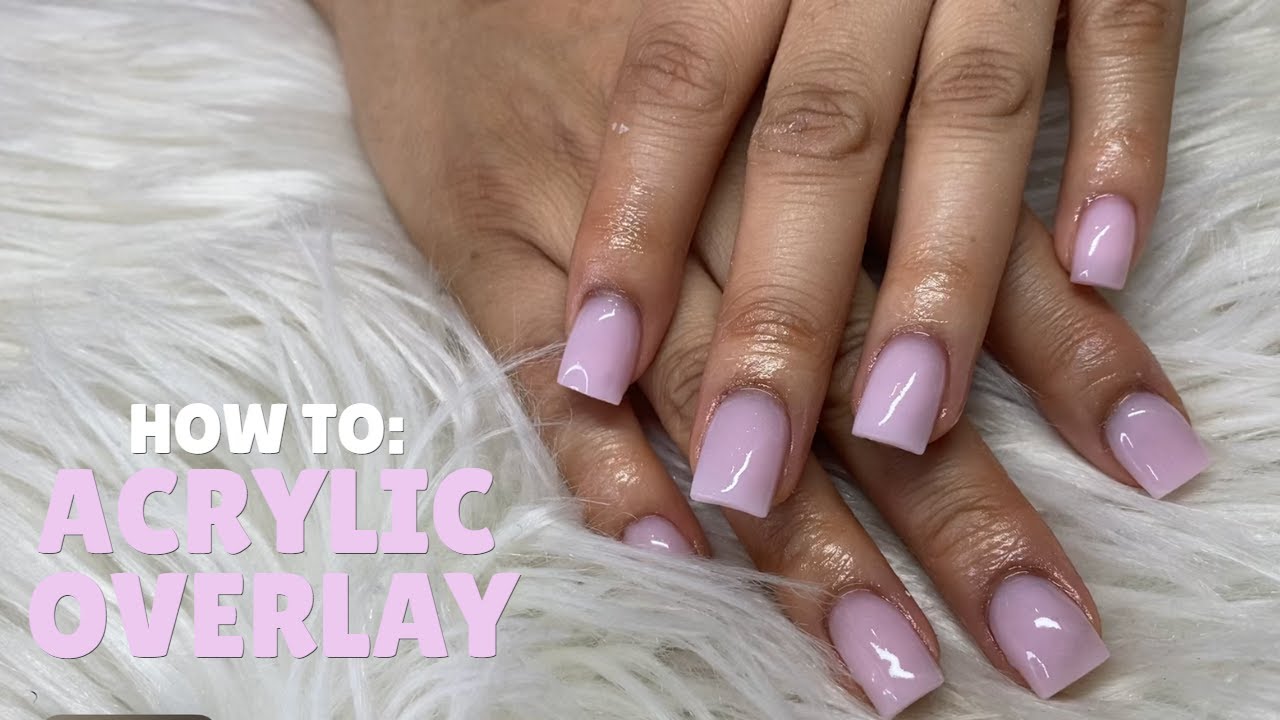 Pastel Pink Acrylic Overlay Nails | How to do Acrylic Overlay | Acrylic Nail Tutorial | Clarissa Ama