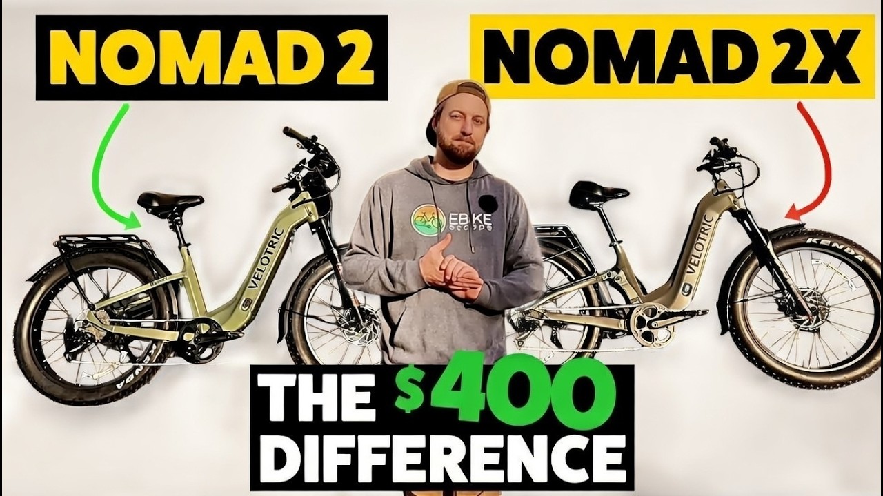 Velotric Nomad 2 против Nomad 2X | Комфорт круизера против настоящих внедорожных возможностей