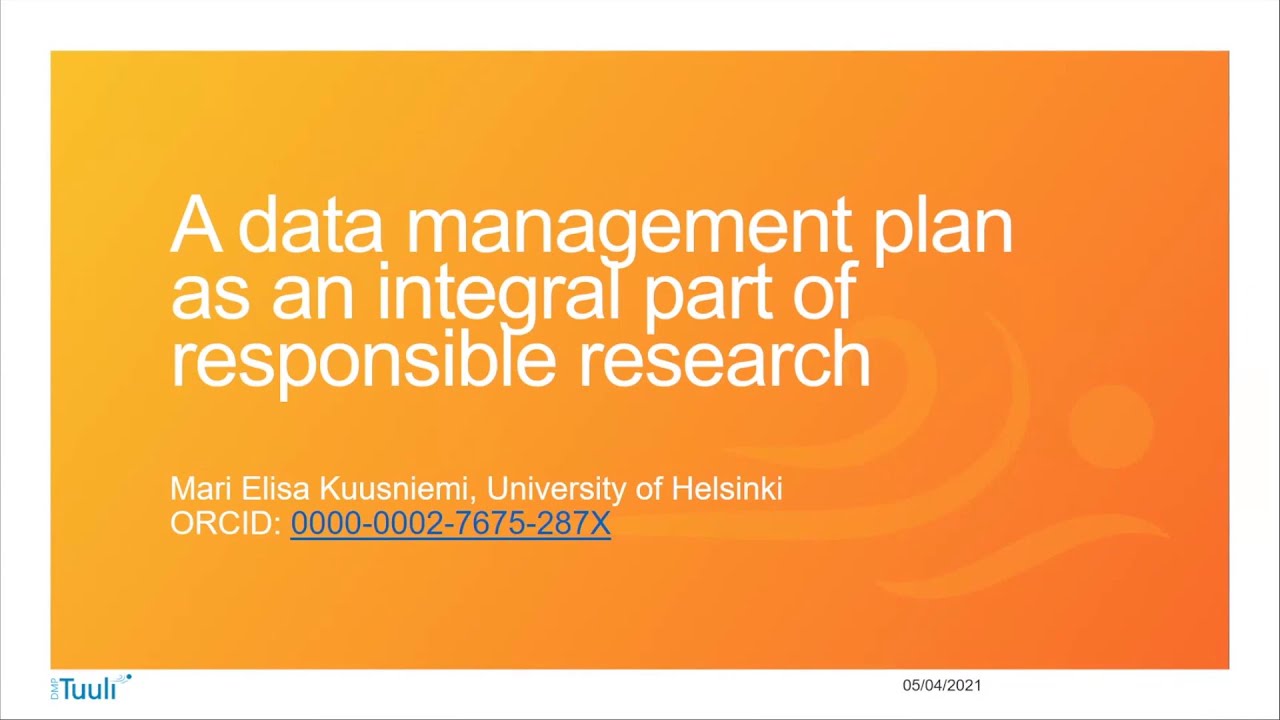 HE Data Management Plan