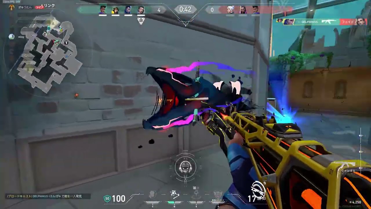 かっこよければかっこいい音楽が鳴り、ダサかったら音楽が止まるVALORANTクリップ#1（もりしゅー）