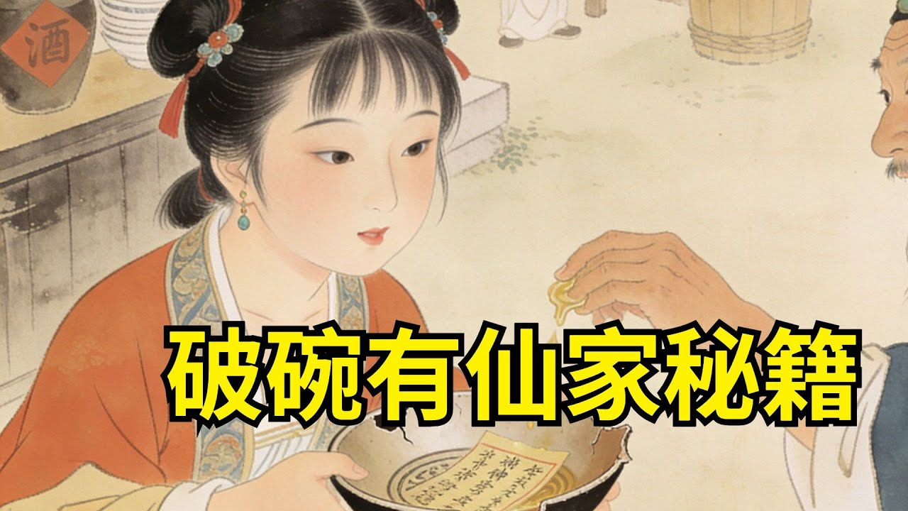 窮孤女用破碗討飯，酒樓老板扔她殘羹，哪料碗底現仙家秘籍，練成神功後掌管江湖！#民間故事 #故事頻道 #感人故事 #情感