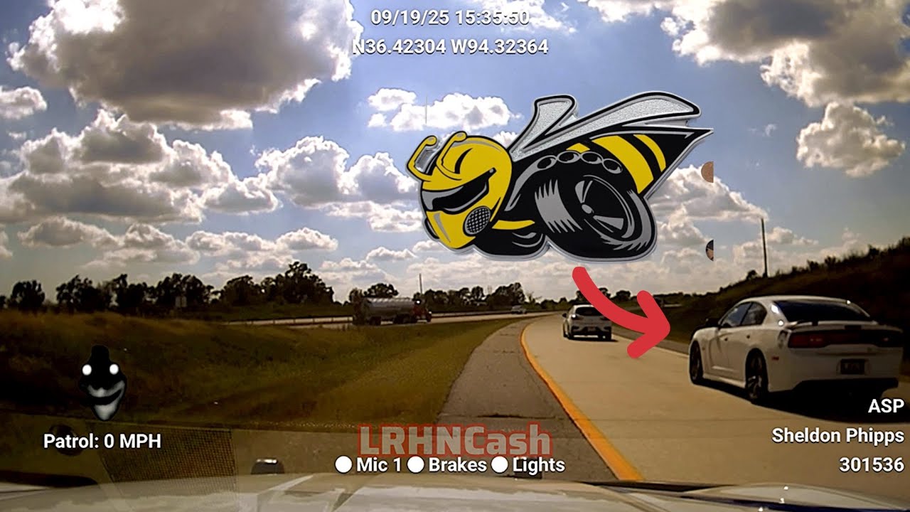 Police Chase Dodge Charger SRT8 SuperBee Runs From Arkansas State Police In 140mph Chase