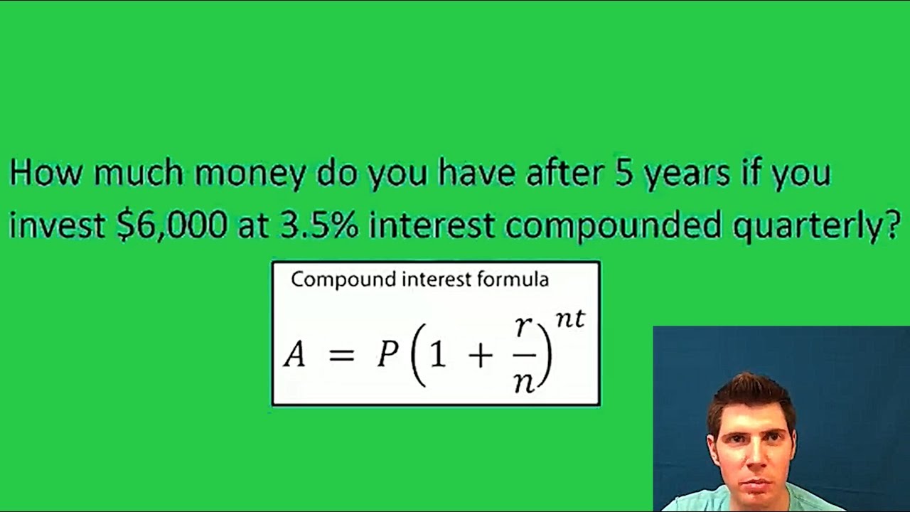 Compounded Quarterly Interest Word Problem