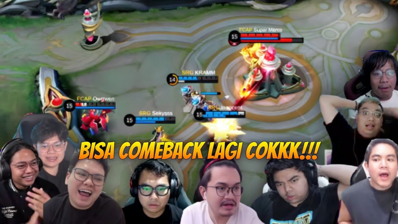 GILAKKK!! REAKSI PARA CASTER DAN STREAMERS... EPIC COMEBACK DARI TEAM SRG VS APBREN