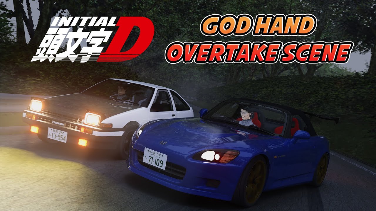 God hand Overtakes Takumi | Initial D [Assetto Corsa]