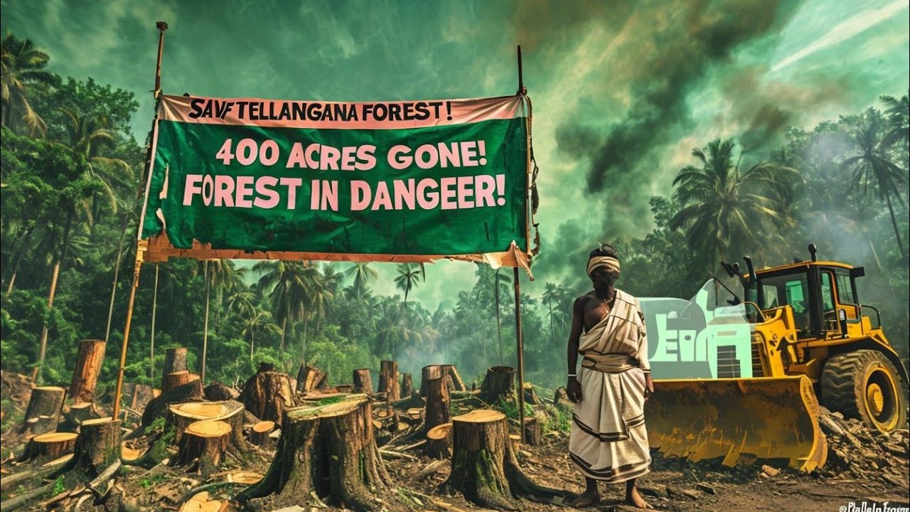 Shocking Jungle Destruction in Telangana | Forest Damage Caught on Camera